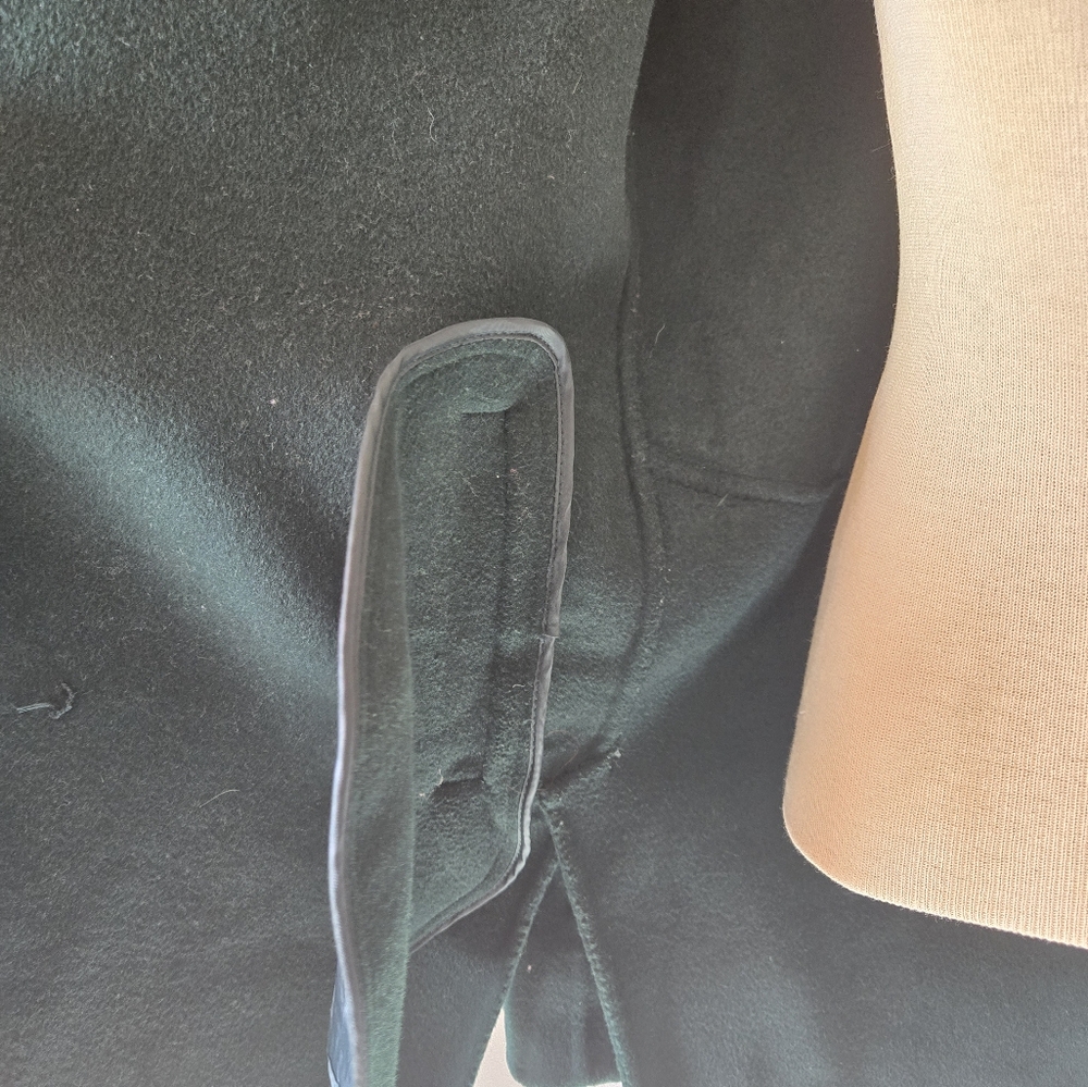 BELLE & BLOOM Australia Green Wool Blend Relaxed Fit Coat. Size Small - Picture 8 of 14